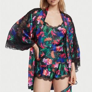 Victoria’s Secret Lace Trim Floral Print Cami